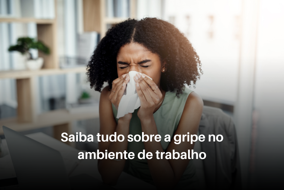 Foto de gripe no ambiente de trabalho